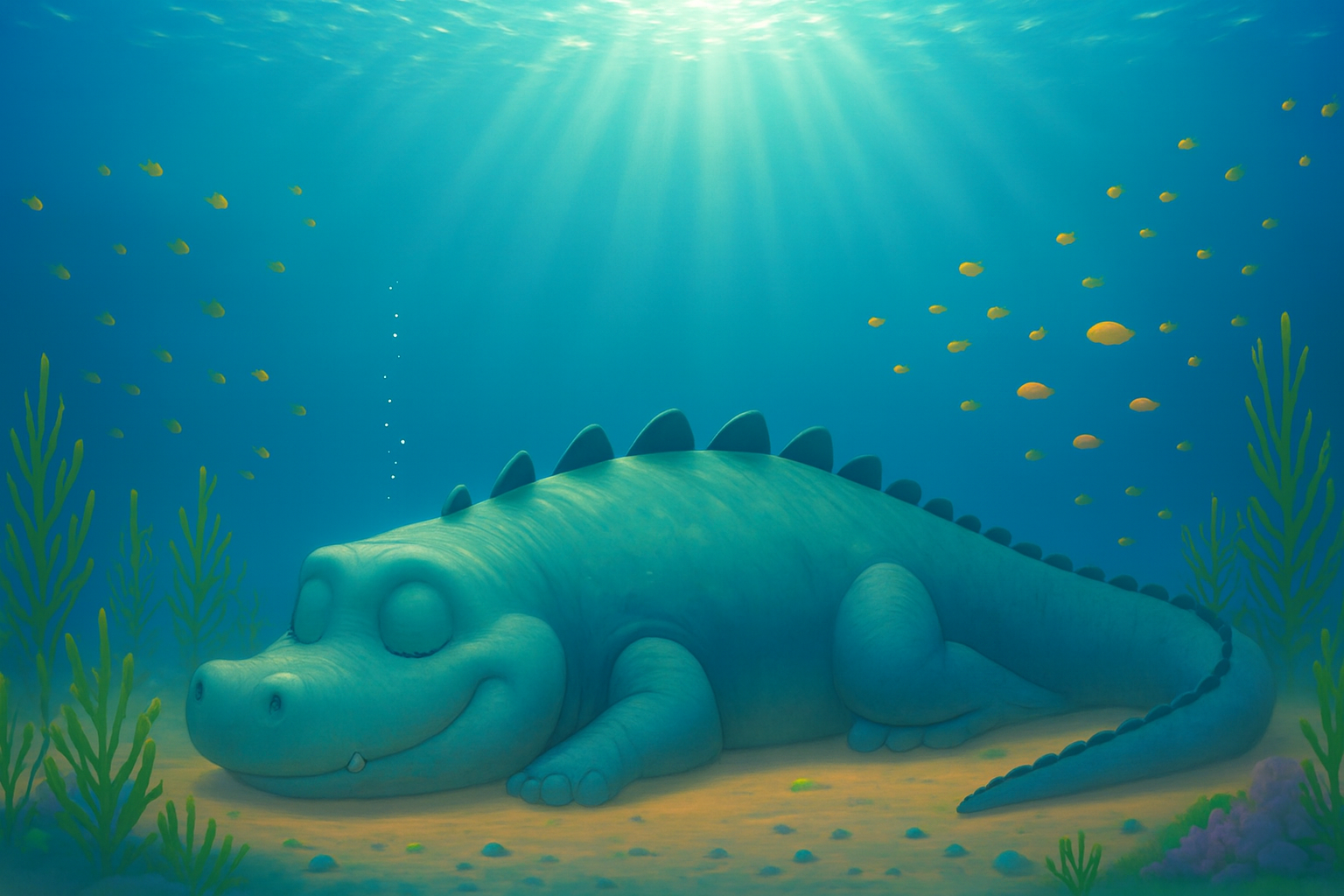 Cena subaquática em .png